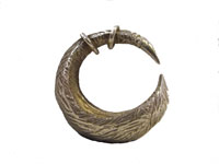 silver boat pendant